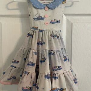 Blue and Pink Boat Dress